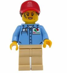 LEGO Woman in Octan Shirt Minifigure