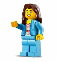 LEGO Woman With Blue Jacket Minifigure