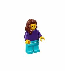 LEGO Woman with Dark Purple Shirt Minifigure