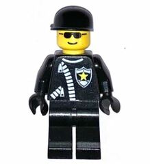 LEGO Police Officer with Black Base Minifigure