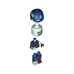 LEGO Zombie Captain America Minifigure