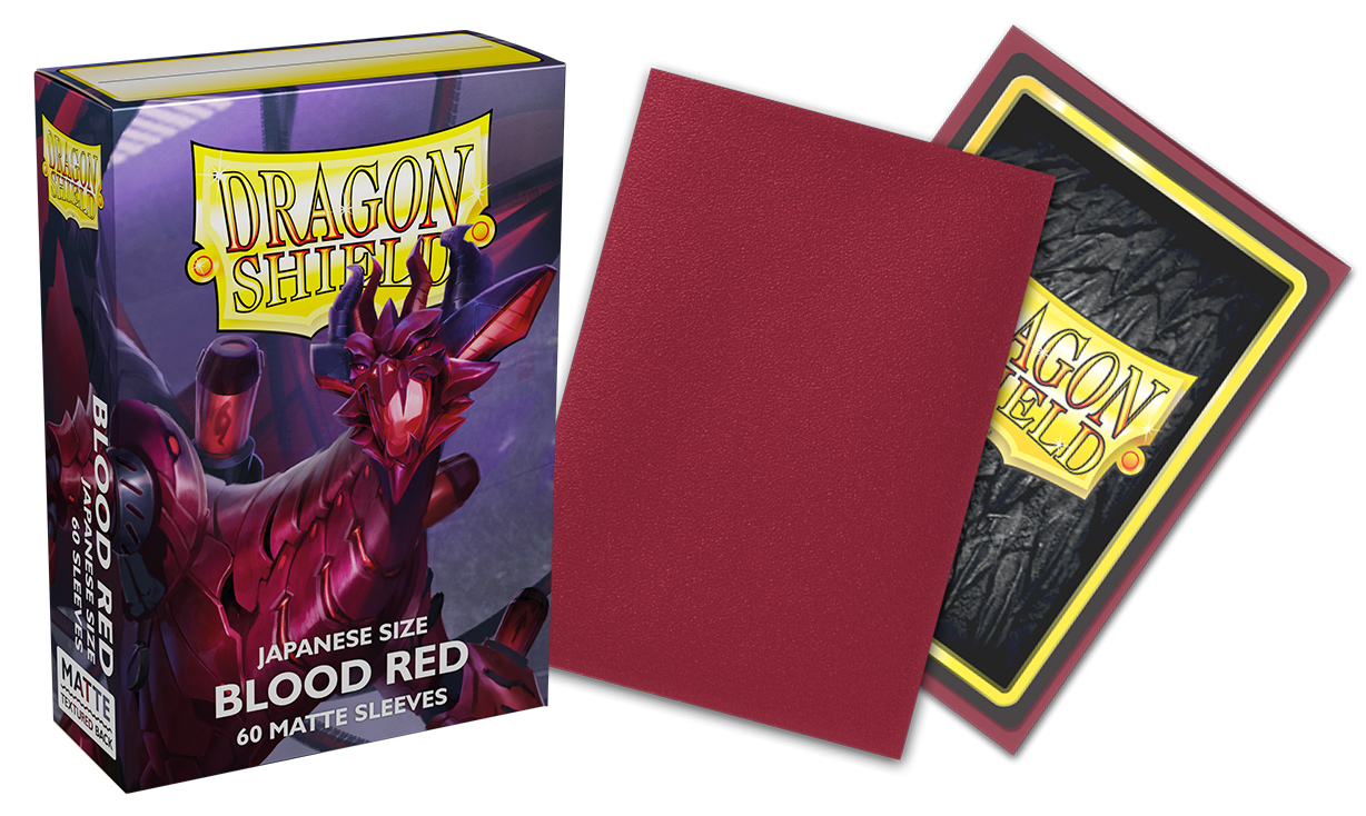 Dragon Shield: Japanese Size Sleeves - Matte - Blood Red (60 count)