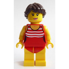 LEGO Woman in Red Swimsuit Minifigure