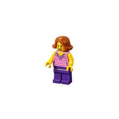 LEGO Woman with Pink Striped Top Minifigure