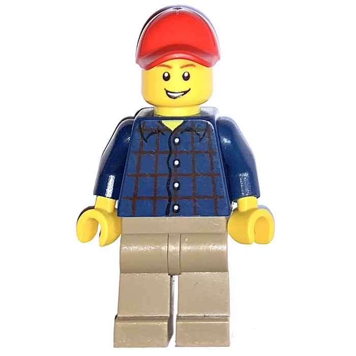 LEGO Male with Dark Blue Shirt Minifigure