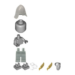 LEGO Statue with Pearl Gold Wings (40221) Minifigure