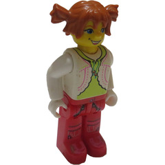 LEGO Tina with White Blouse and Lime Shirt Minifigure