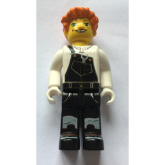 LEGO Lee with Black Overall and Orange Hair Minifigure