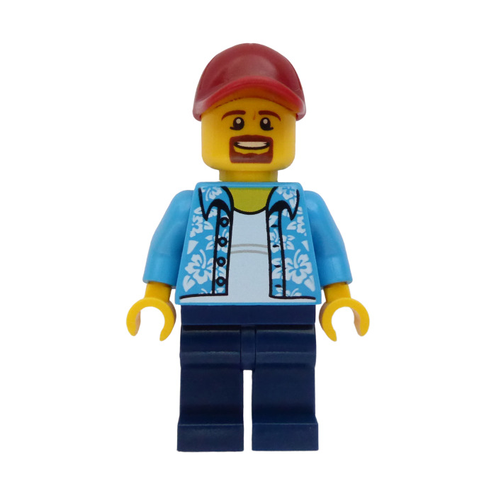 LEGO Man in Dark Azure Shirt Minifigure