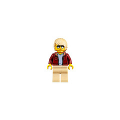 LEGO Woman in Open Dark Red Jacket Minifigure