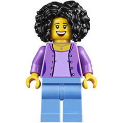 LEGO Woman in Medium Lavendar Jacket Minifigure