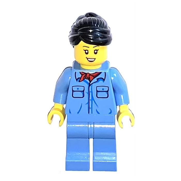 LEGO Crocodile Train Crew (Female) Minifigure