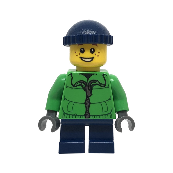 LEGO Boy with Bright Green Jacket Minifigure