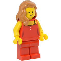 LEGO Lady in Red Minifigure