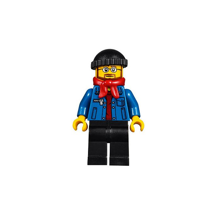 LEGO Winter Holiday Train Station Bus Driver Minifigure