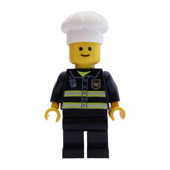 LEGO Fireman with Chefs Hat Minifigure