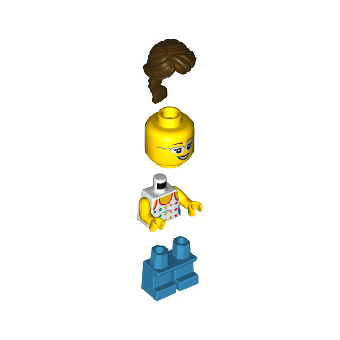 LEGO Girl with Rainbow Tanktop Minifigure