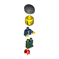 LEGO Male in the Grill Stand Minifigure