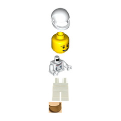 LEGO Male Shuttle Astronaut Minifigure