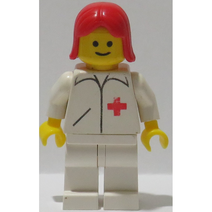 LEGO Doctor with Red Female Hair Minifigure