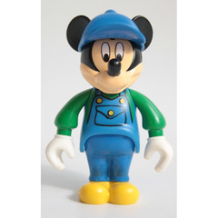 LEGO Mickey Mouse with Blue Overalls, Green Sleeves, Blue Cap Minifigure