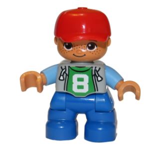 LEGO Boy with 8 Top Duplo Figure