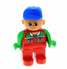 LEGO Man with Octan Logo Duplo Figure