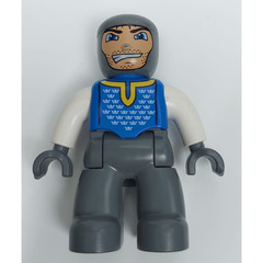 LEGO Knight with blue top Duplo Figure
