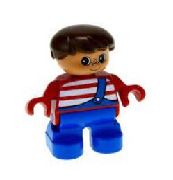 LEGO Child with Blue Overalls Duplo Figure