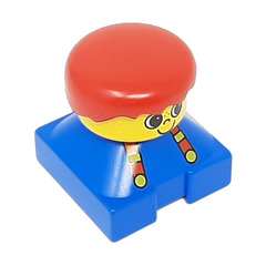 LEGO Male with Suspenders and Freckles Duplo Figure