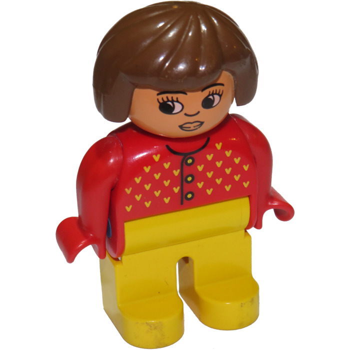 LEGO Woman with Red Top Duplo Figure