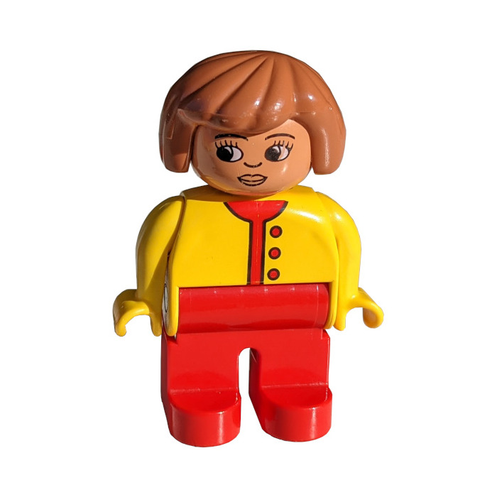 LEGO Duplo Female with Fabuland Brown Hair Duplo Figure