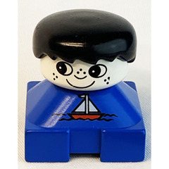 LEGO Sailor with 2 x 2 Blue Base Duplo Figure