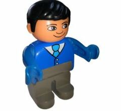 LEGO Male with Blue Top Duplo Figure