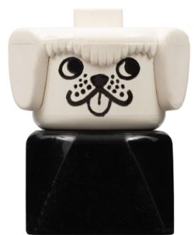 LEGO Dog with Black Base Duplo Figure