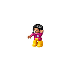 LEGO Woman with Magenta Shirt Duplo Figure