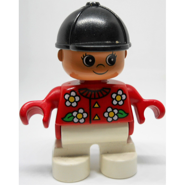 LEGO Duplo Riding Girl with flower top Duplo Figure