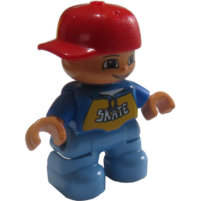 LEGO Child with Skate Top Duplo Figure