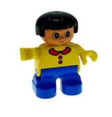 LEGO Child with Yellow Top and Collar Duplo Figure