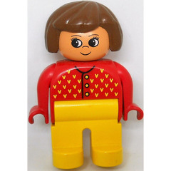 LEGO Lady with Red Sweater Duplo Figure