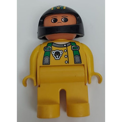 LEGO Racer with black helmet Duplo Figure