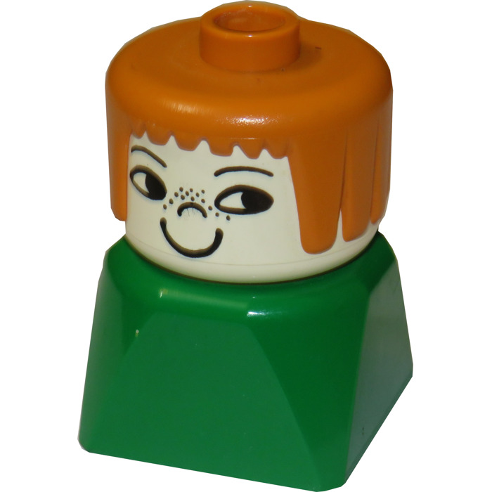 LEGO Female with Earth Orange Hair Duplo Figure