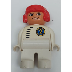 LEGO Men with Aviator Helmet Duplo Figure