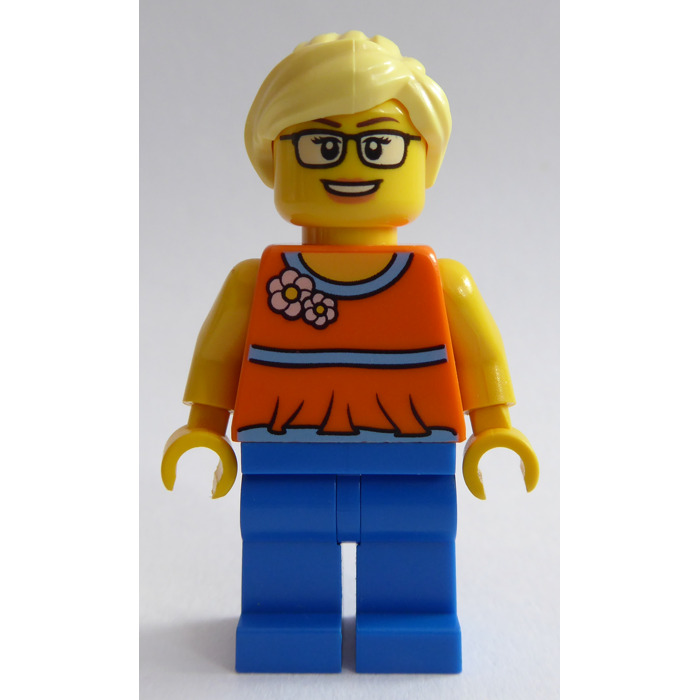 LEGO Woman with Orange Halter Top Minifigure