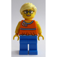 LEGO Woman with Orange Halter Top Minifigure