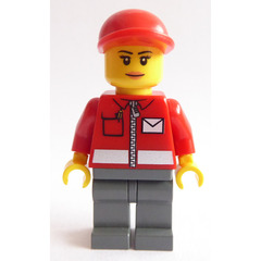 LEGO Woman with Red Jacket Minifigure