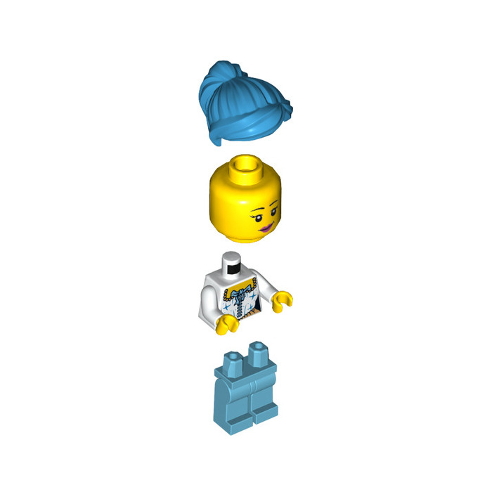 LEGO Female with Dark Azure Hair Minifigure