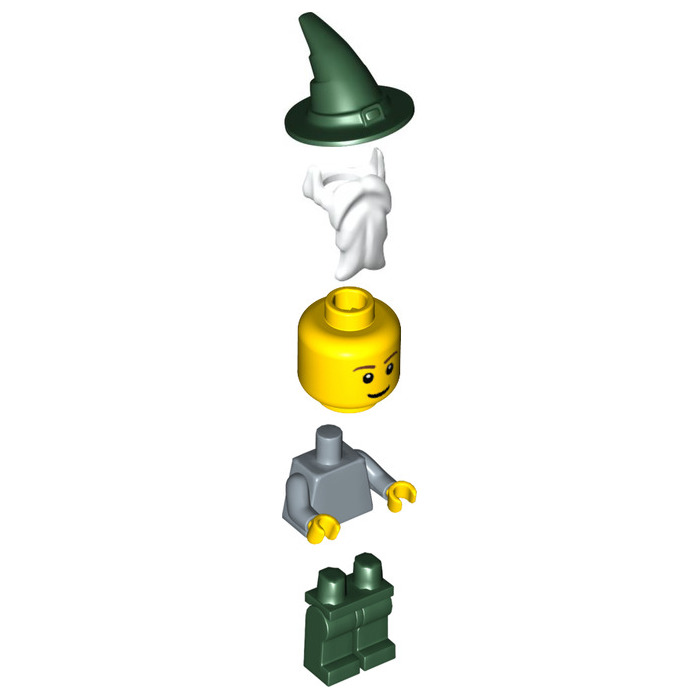 LEGO Wizard with Plain Sand Blue Torso Minifigure