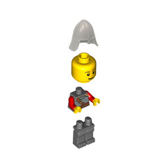 LEGO Smiling Lion Knight with Helmet Minifigure