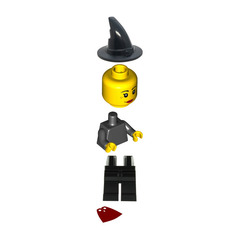 LEGO Witch with Red Cape Minifigure